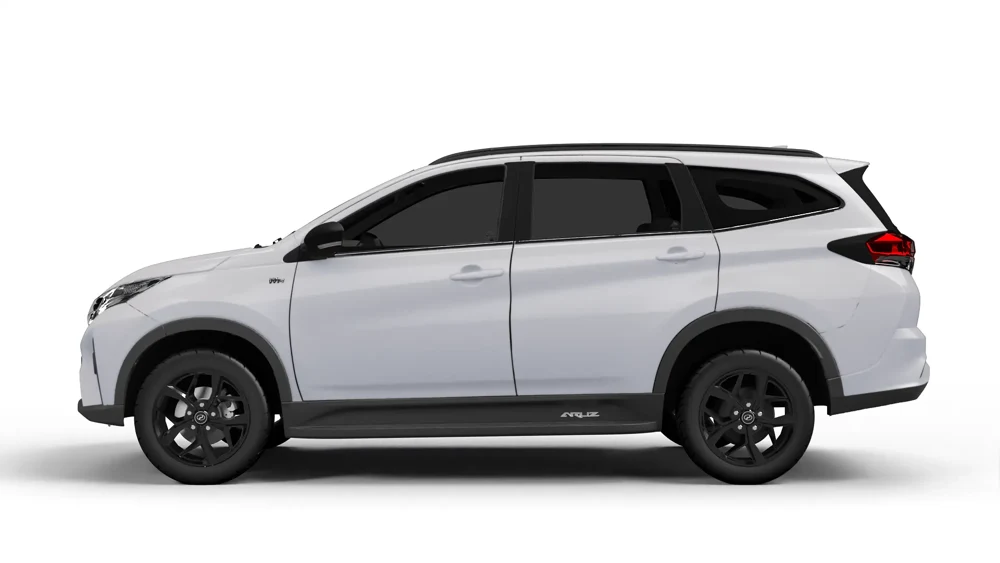 Perodua Aruz warna putih