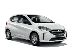 Perodua Myvi G warna silver